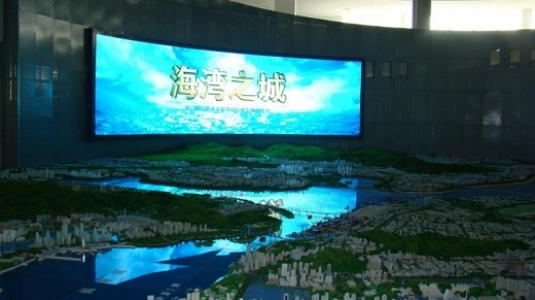 廈門某房地產(chǎn)公司132平米室內全彩led顯示屏